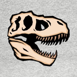 T-Rex skull exhibits fearsome yet intriguing structure T-Shirt